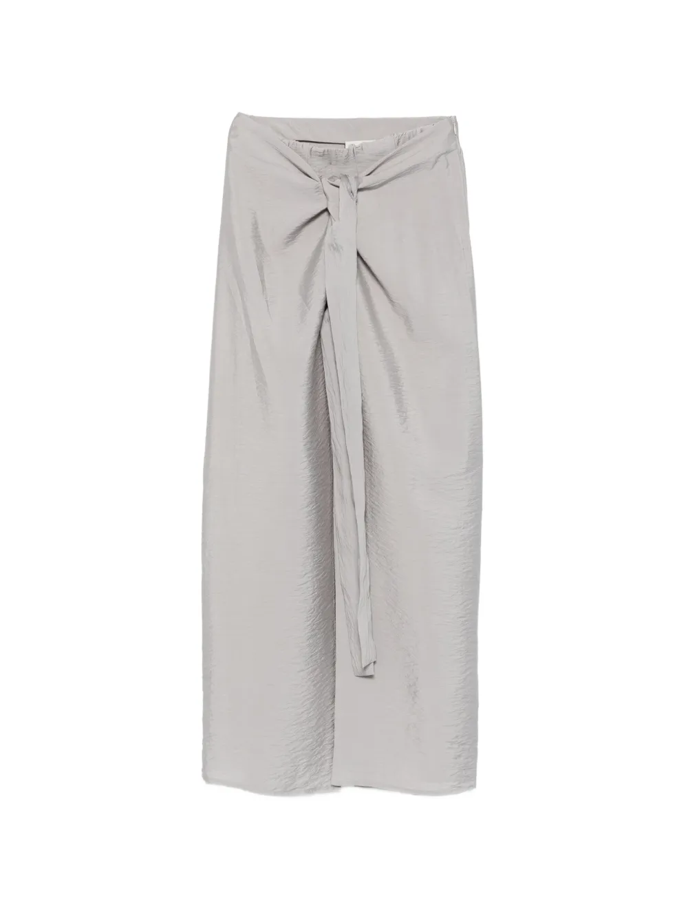 Rame Tie-detail Midi Skirt In Gray