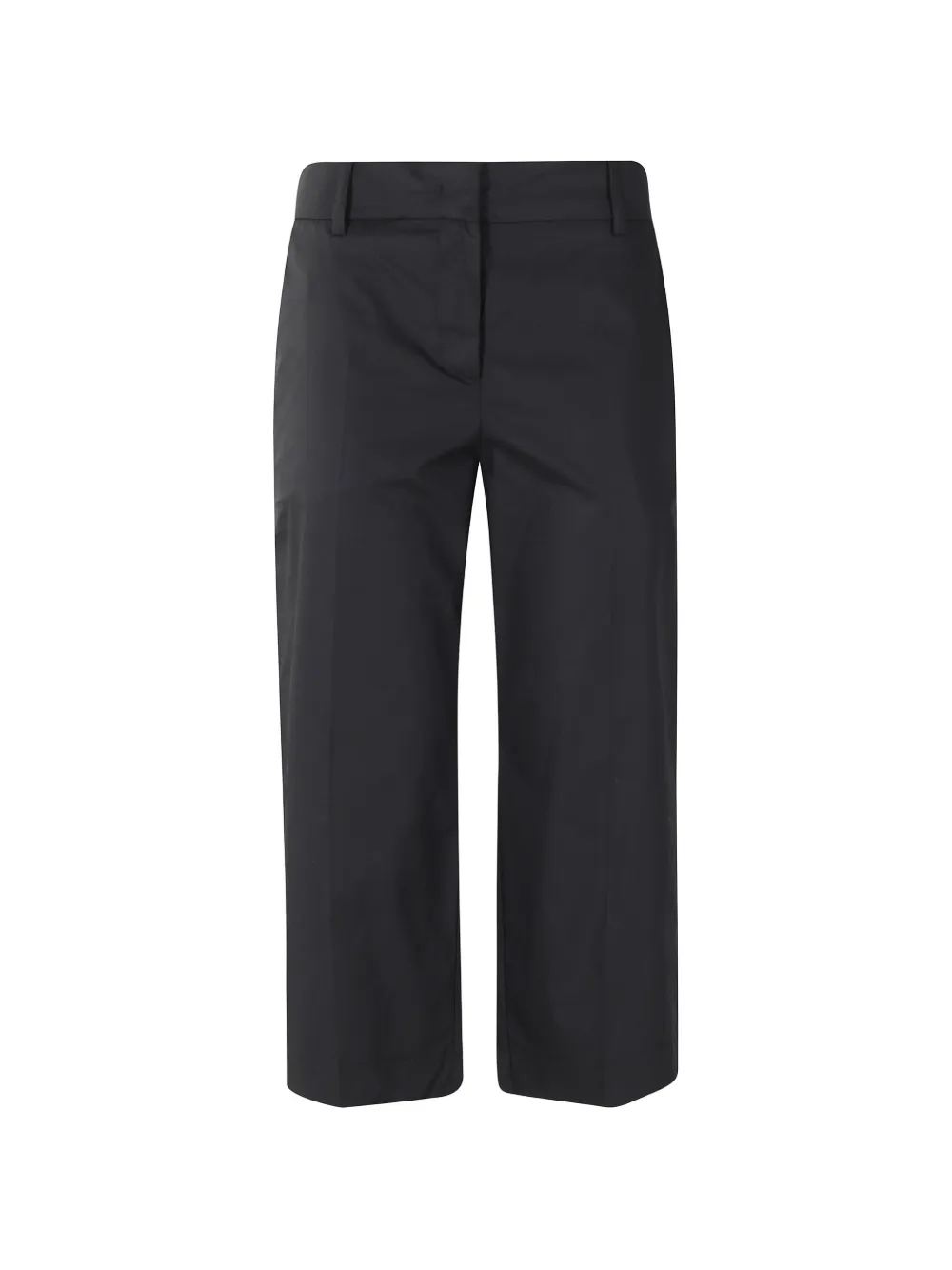 Meimeij Pressed-crease Cropped Trousers In Black