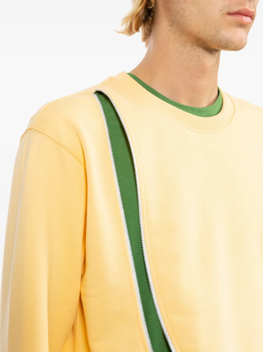 Comme Des Garçons Shirt Sweater met ritsdetail Geel