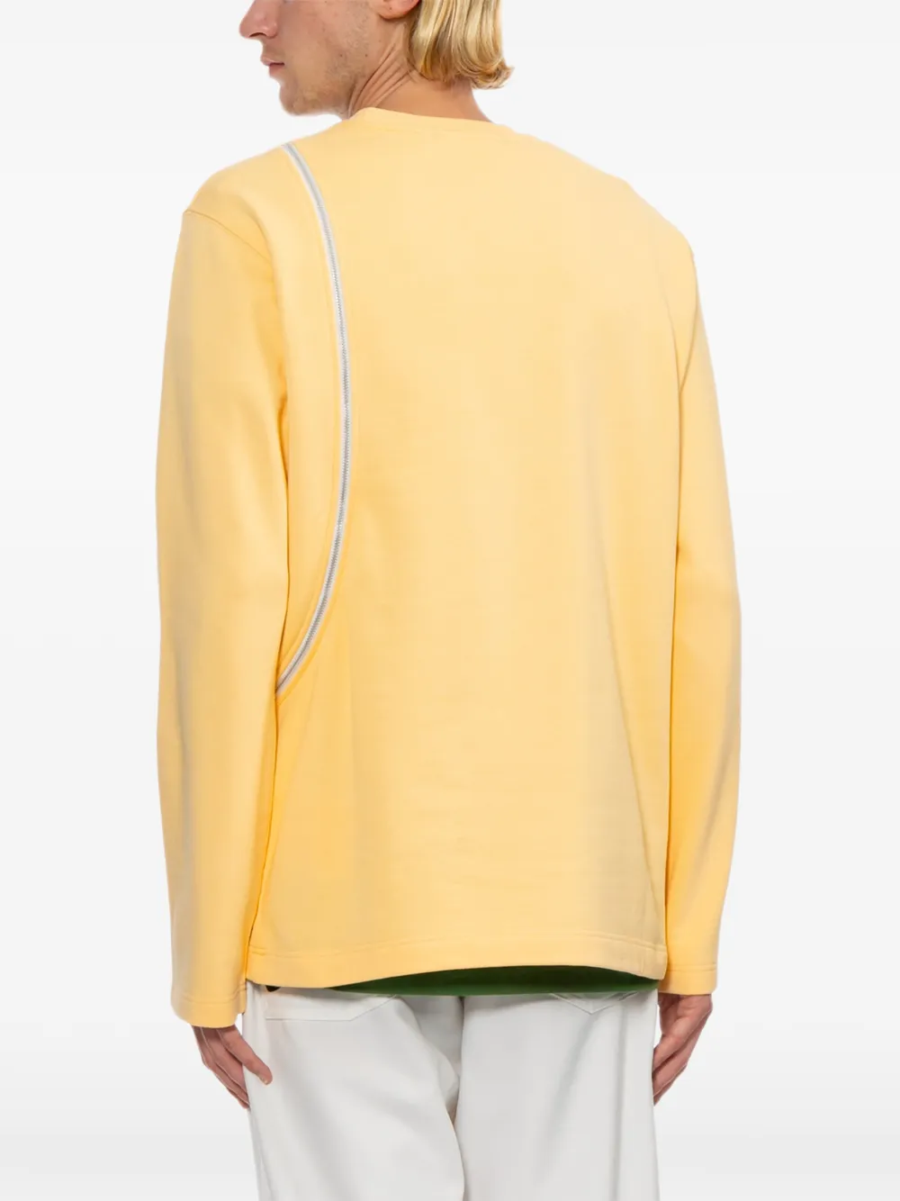 Comme Des Garçons Shirt Sweater met ritsdetail Geel