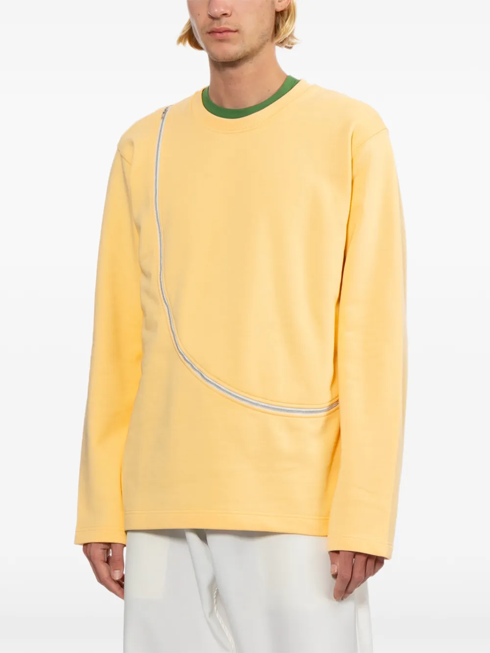 Comme Des Garçons Shirt Sweater met ritsdetail Geel