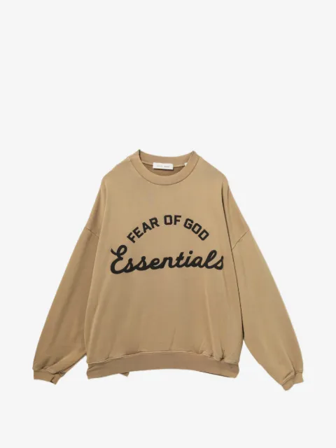 ESSENTIALS logo-print crew neck sweater