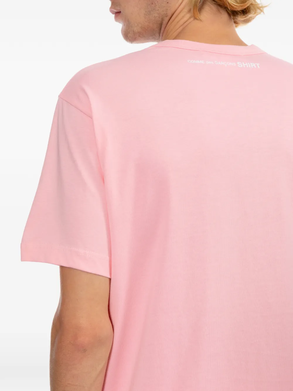 Comme Des Garçons Shirt T-shirt met logoprint Roze