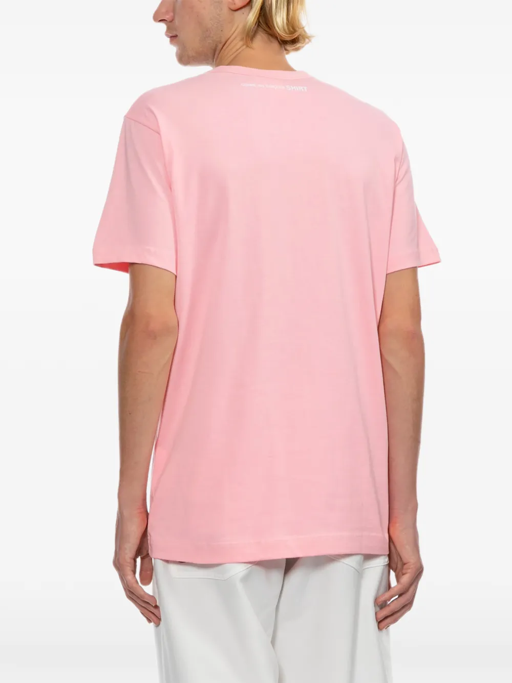 Comme Des Garçons Shirt T-shirt met logoprint Roze