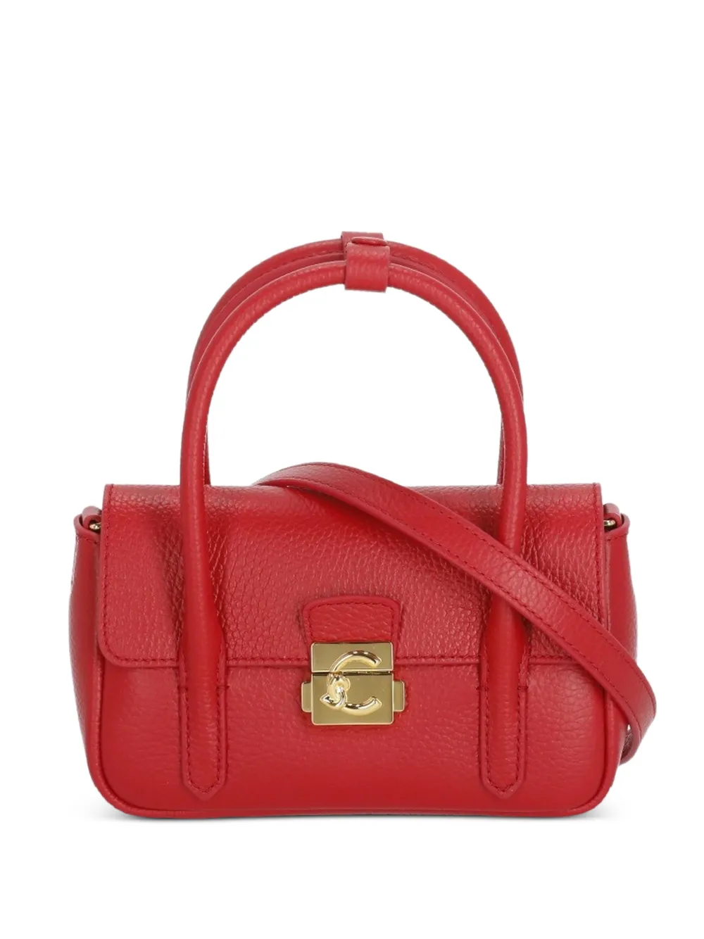 Coccinelle mini C-Me Lock tote bag - Rosso