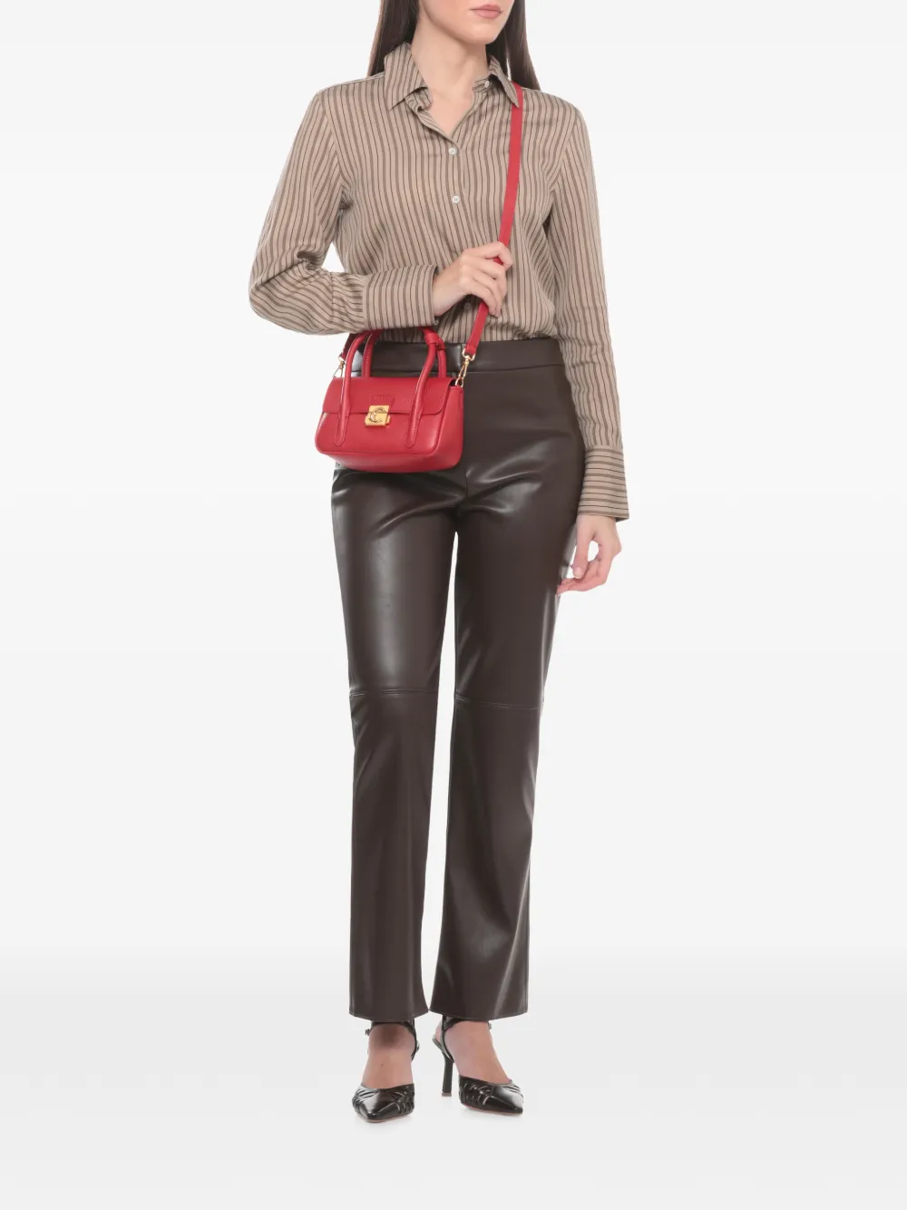 Coccinelle C-Me Lock mini-shopper Rood