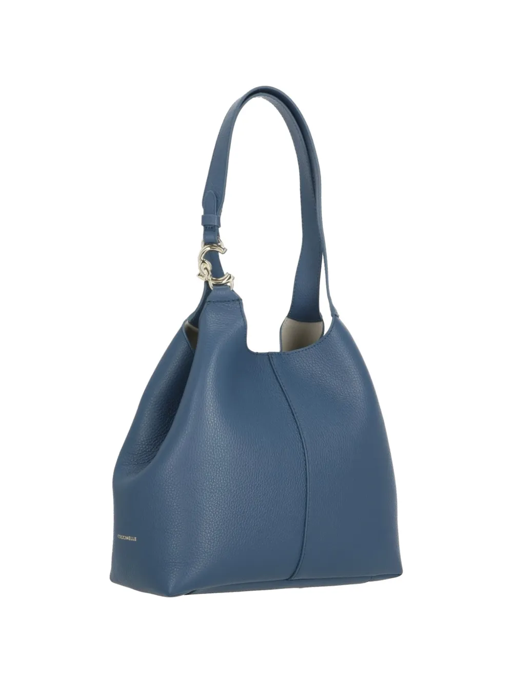 Coccinelle C-Easy pebbled leather shoulder bag - Blu