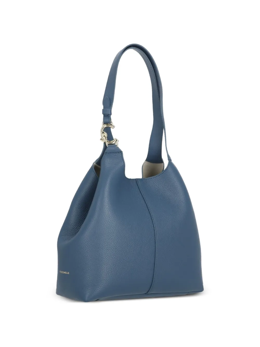 Coccinelle C-Easy pebbled leather shoulder bag - Blu