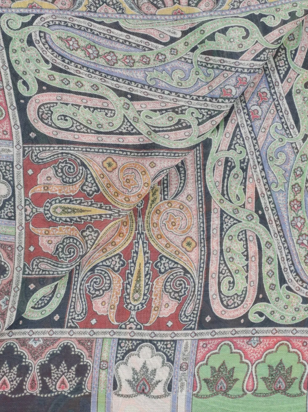ETRO Sjaal met paisley-print Zwart