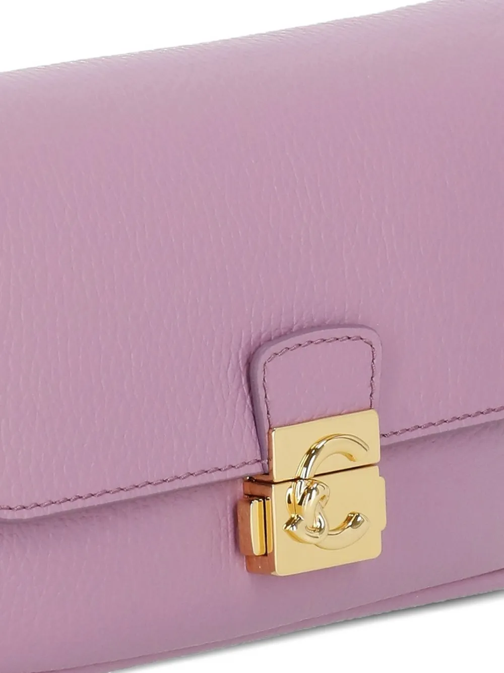 Coccinelle C-Me Lock schoudertas van bewerkt leer Paars