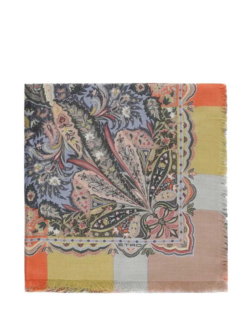 ETRO fringed scarf - Giallo