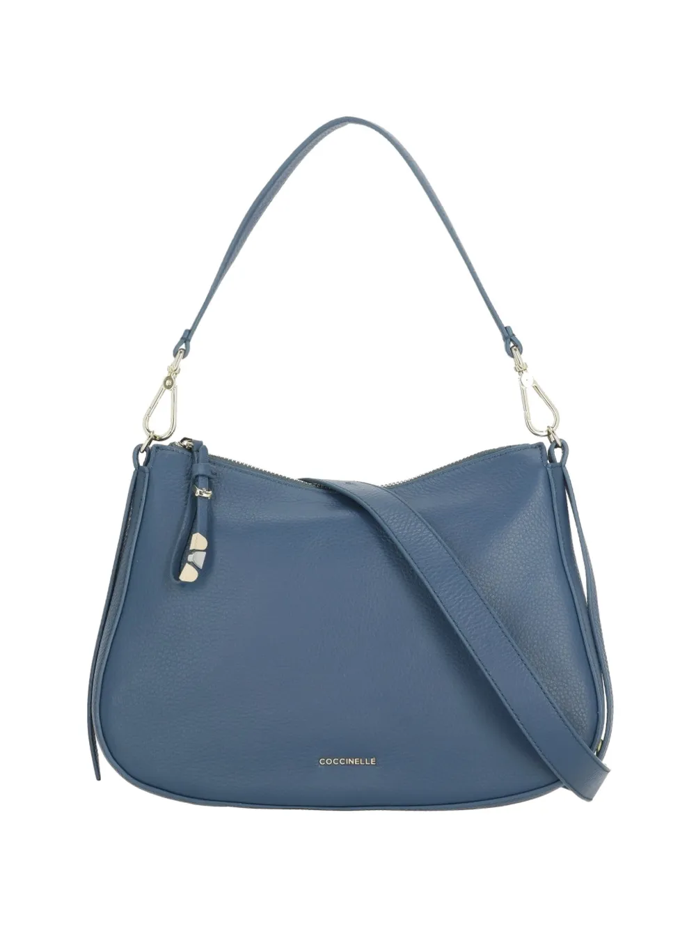 Coccinelle small Nory grained leather shoulder bag - Blu