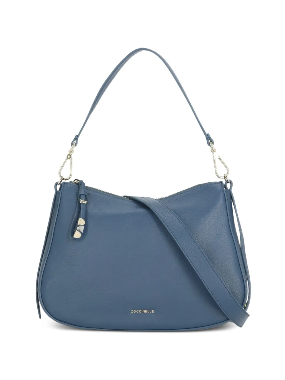 Coccinelle small Nory grained leather shoulder bag - Blu