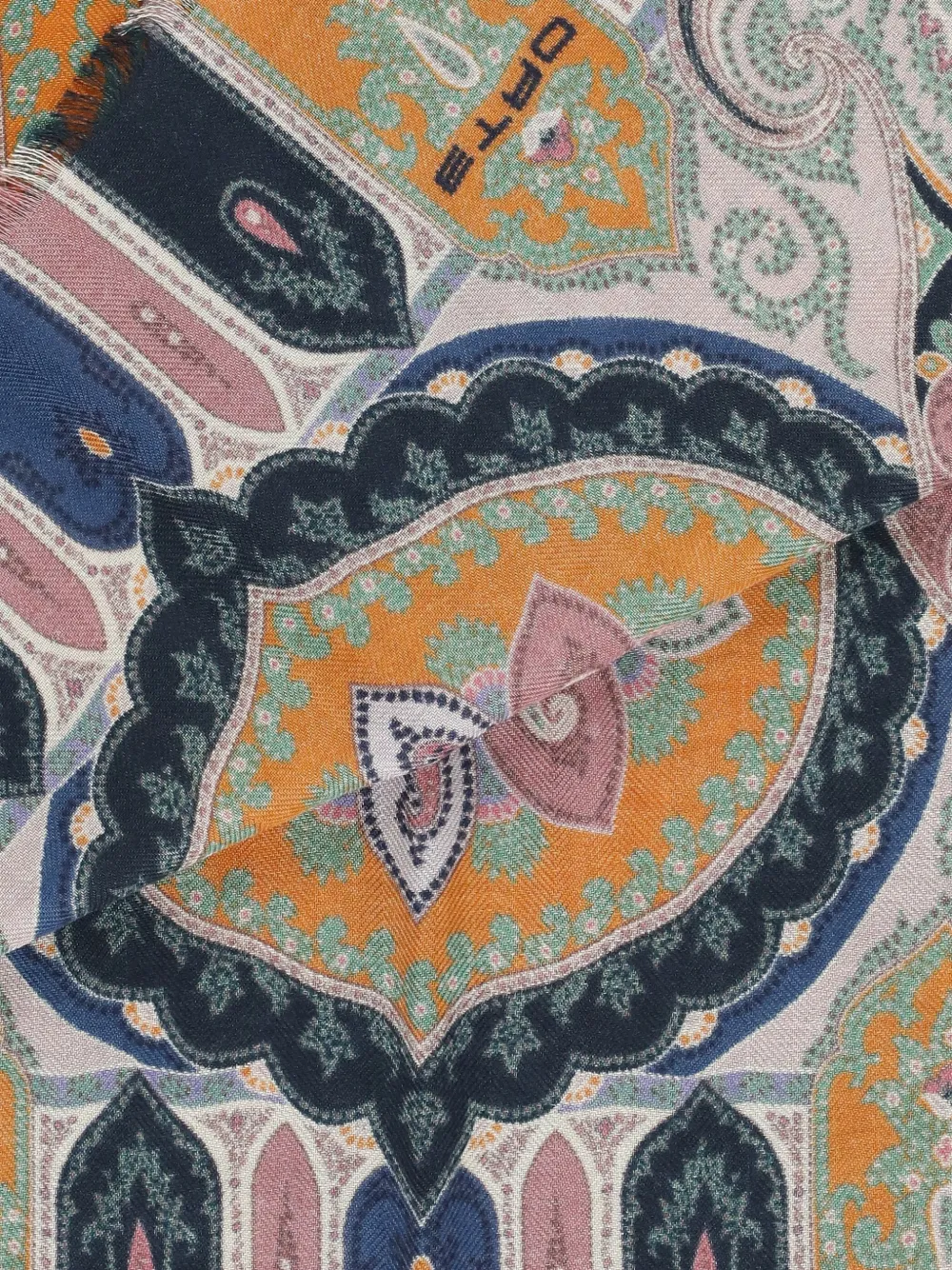 ETRO Sjaal met paisley-print Zwart
