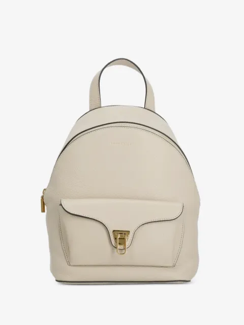 Coccinelle Beat pebbled leather small backpack