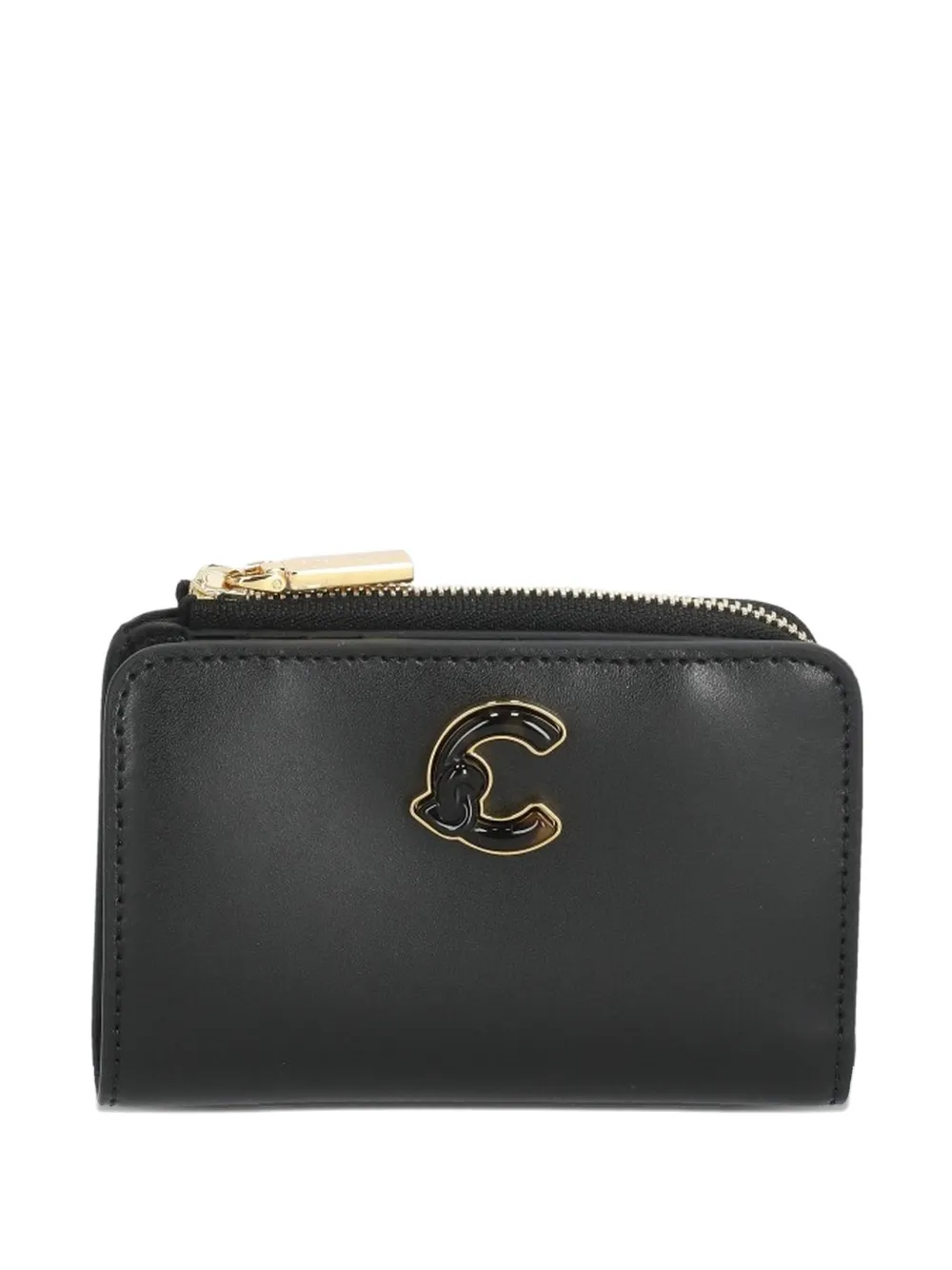 Coccinelle C-Me pebbled leather wallet - Nero