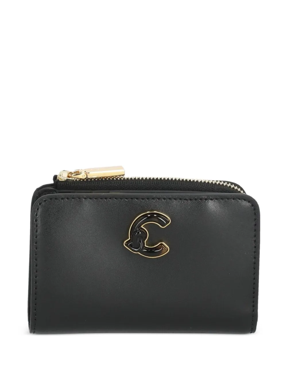 Coccinelle C-Me pebbled leather wallet - Nero
