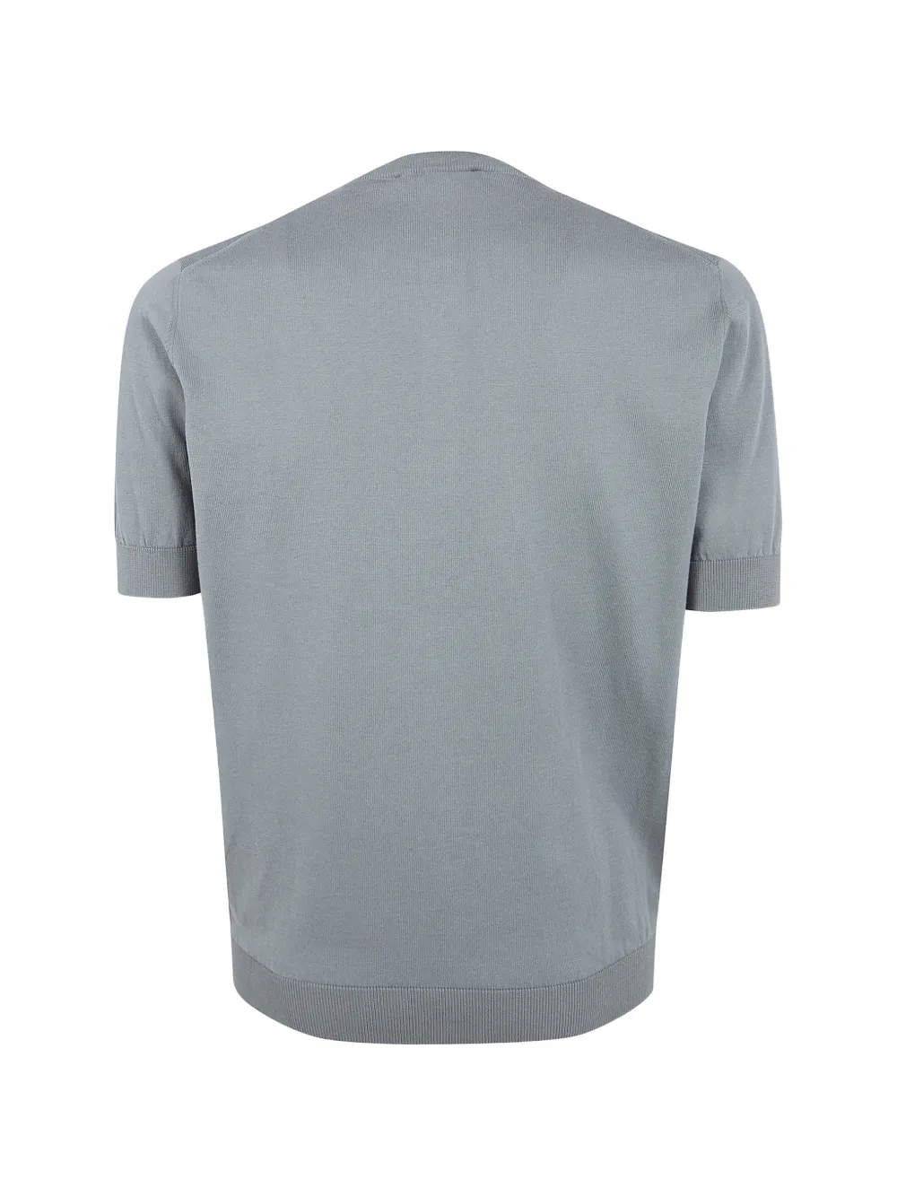Filippo De Laurentiis Gebreid T-shirt met knopenbies Grijs