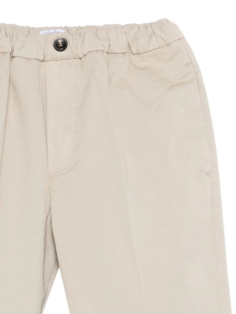 Siola Adam broek met elastische tailleband Beige