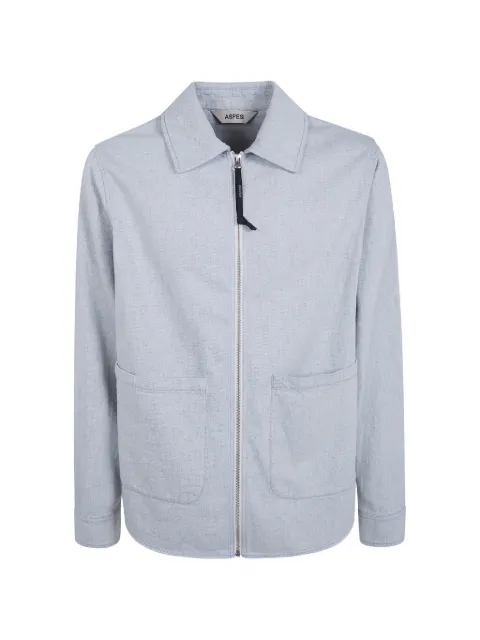 ASPESI zip-up patch-pocket overshirt