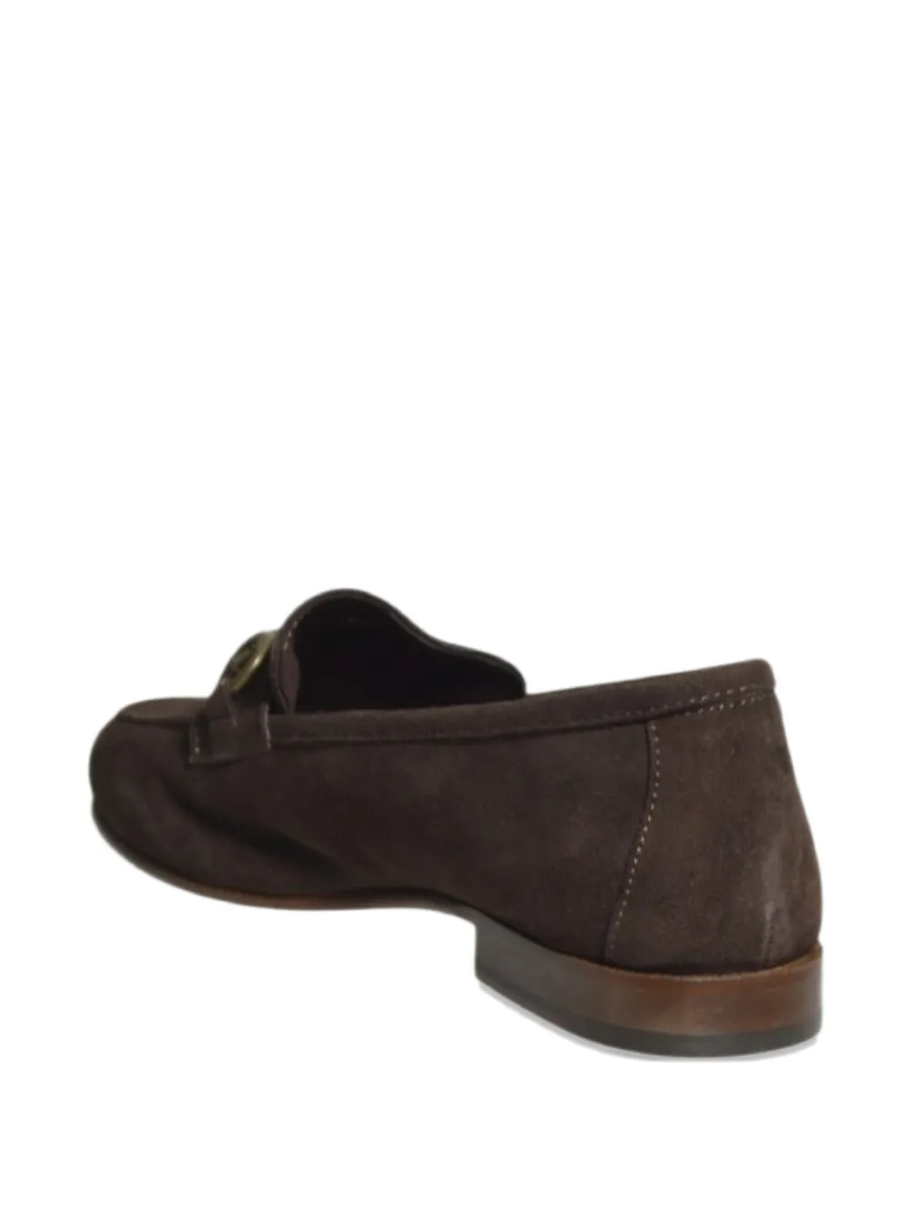 IL MOCASSINO horsebit suede loafers Bruin