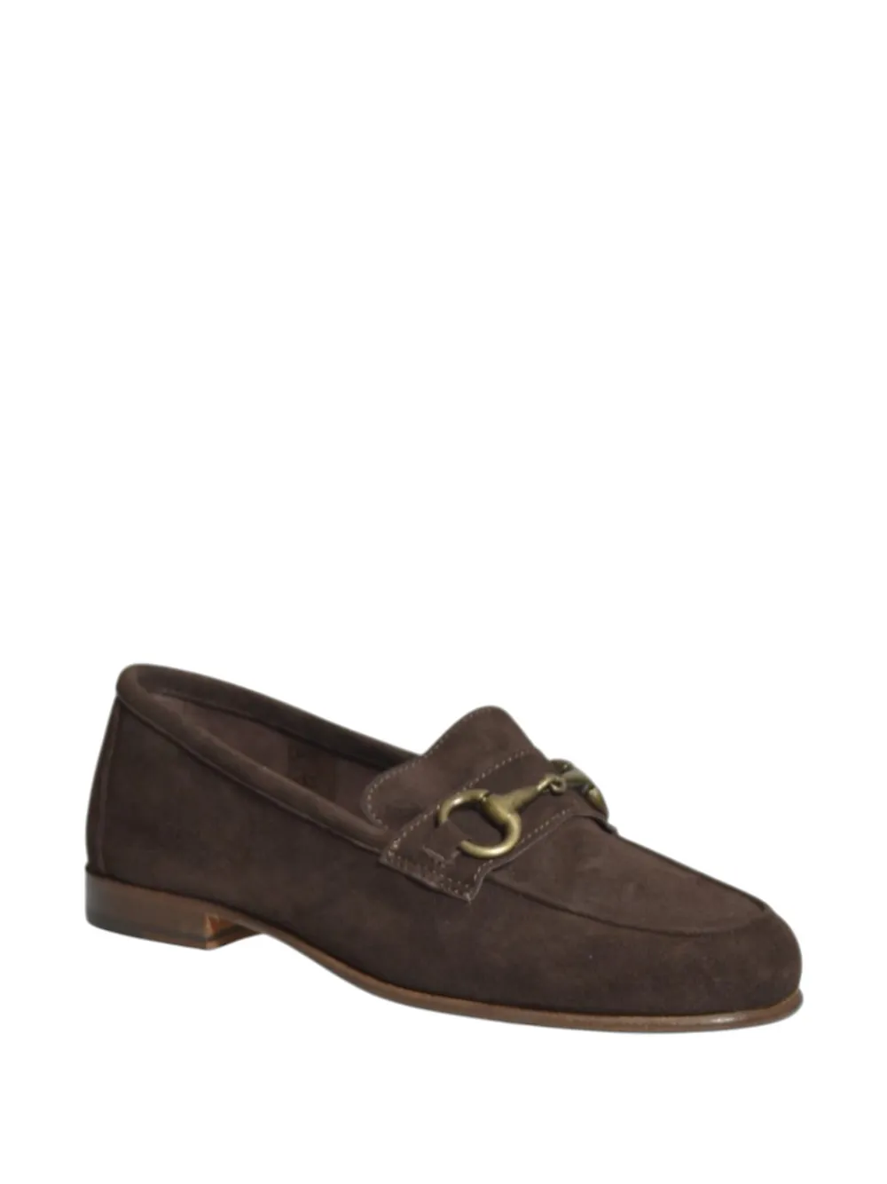 IL MOCASSINO horsebit suede loafers Bruin