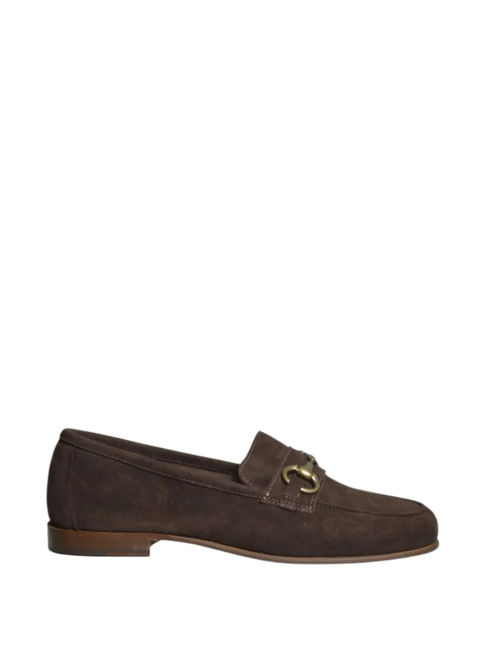 IL MOCASSINO horsebit suede loafers - Marrone