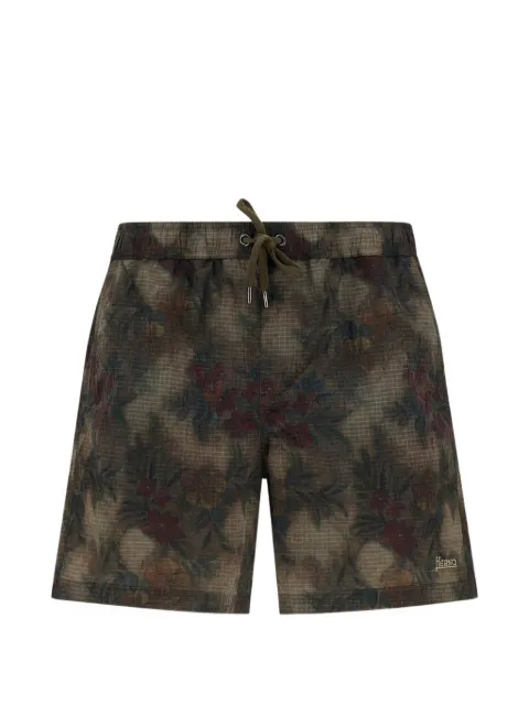 Herno tropical-pattern swim shorts