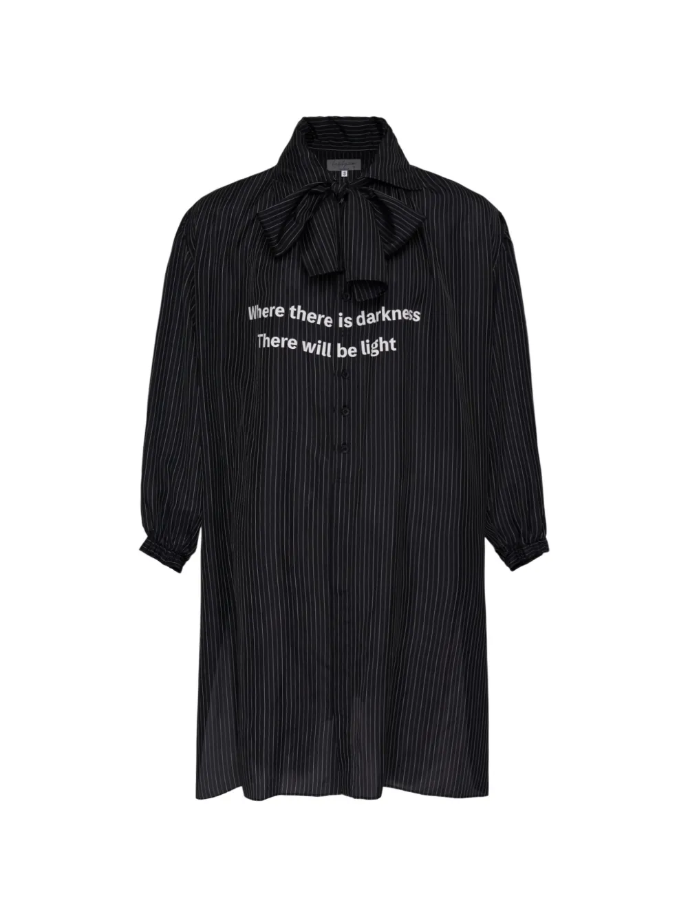 Yohji Yamamoto slogan-print shirt - Schwarz