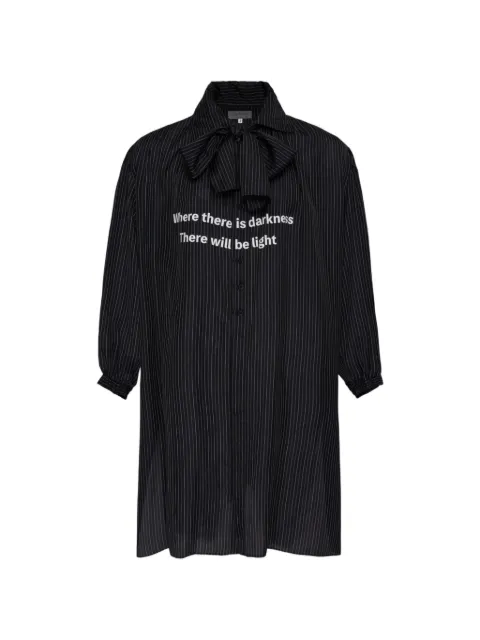 Yohji Yamamoto slogan-print shirt