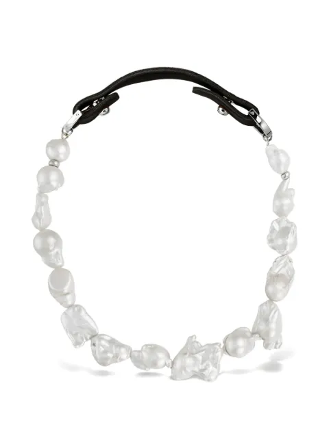 OBSIDIAN x Sonia Argint baroque pearl necklace