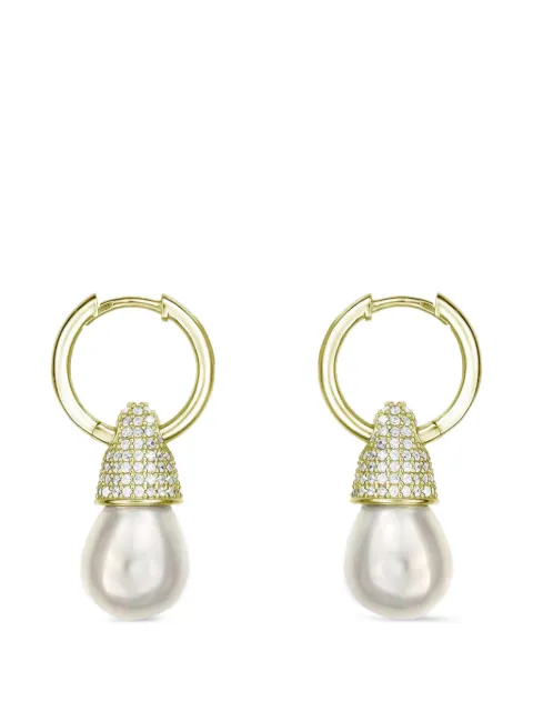 OBSIDIAN pearl embellished earrings