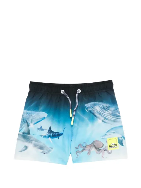 Molo Niko sea-print swim shorts