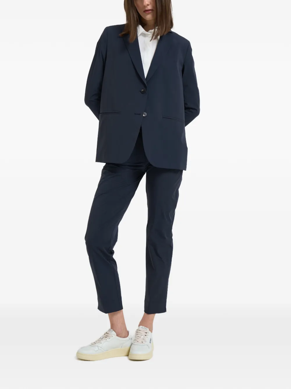  Rrd Blazer Con Solapas De Muesca - Azul 