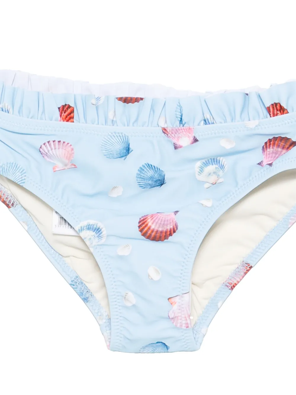 Molo Naila bikini met ruches en print Blauw