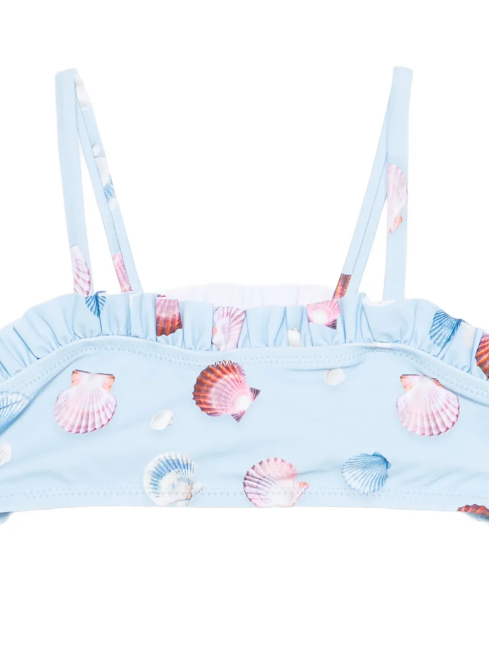 Molo Naila bikini met ruches en print Blauw