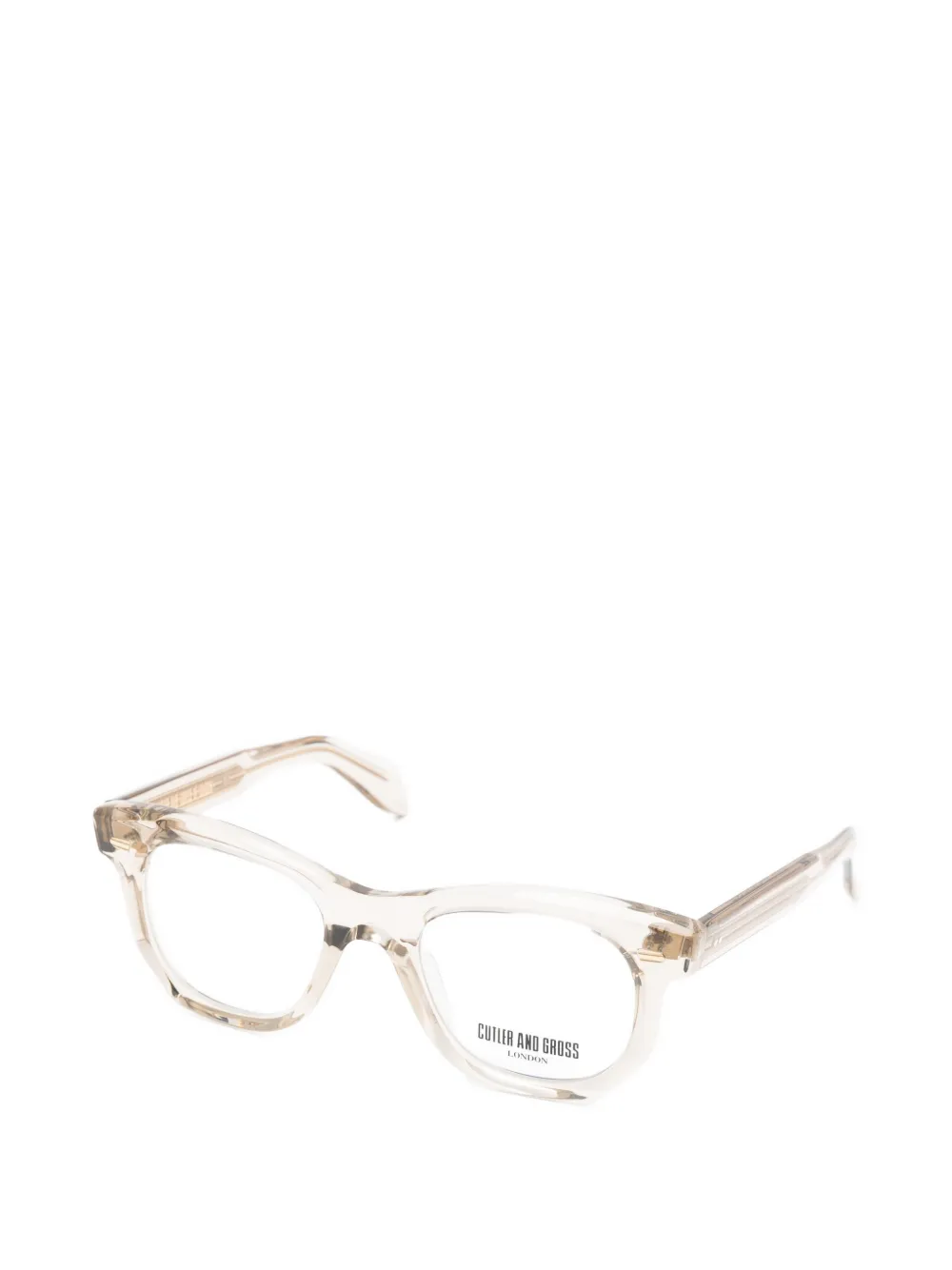 Cutler & Gross Bril met rond montuur Beige