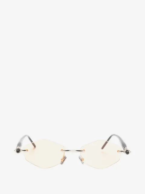 Kuboraum Maske P60 Sonnenbrille mit geometrischem Gestell