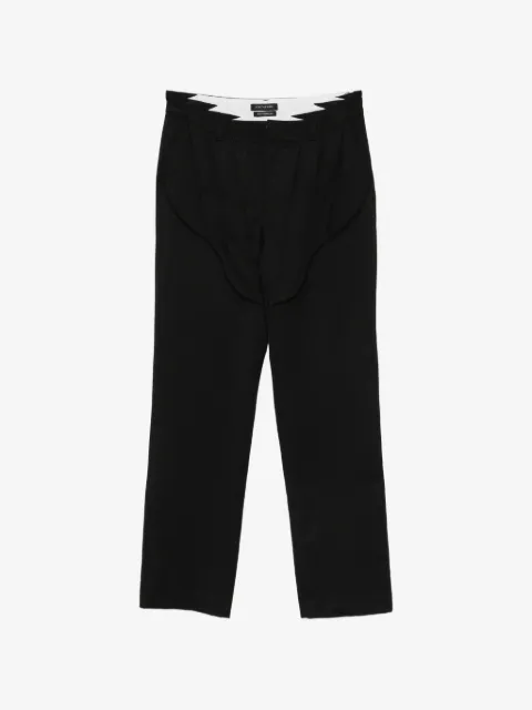 JUNTAE KIM pantalones estilo corset con diseño fruncido