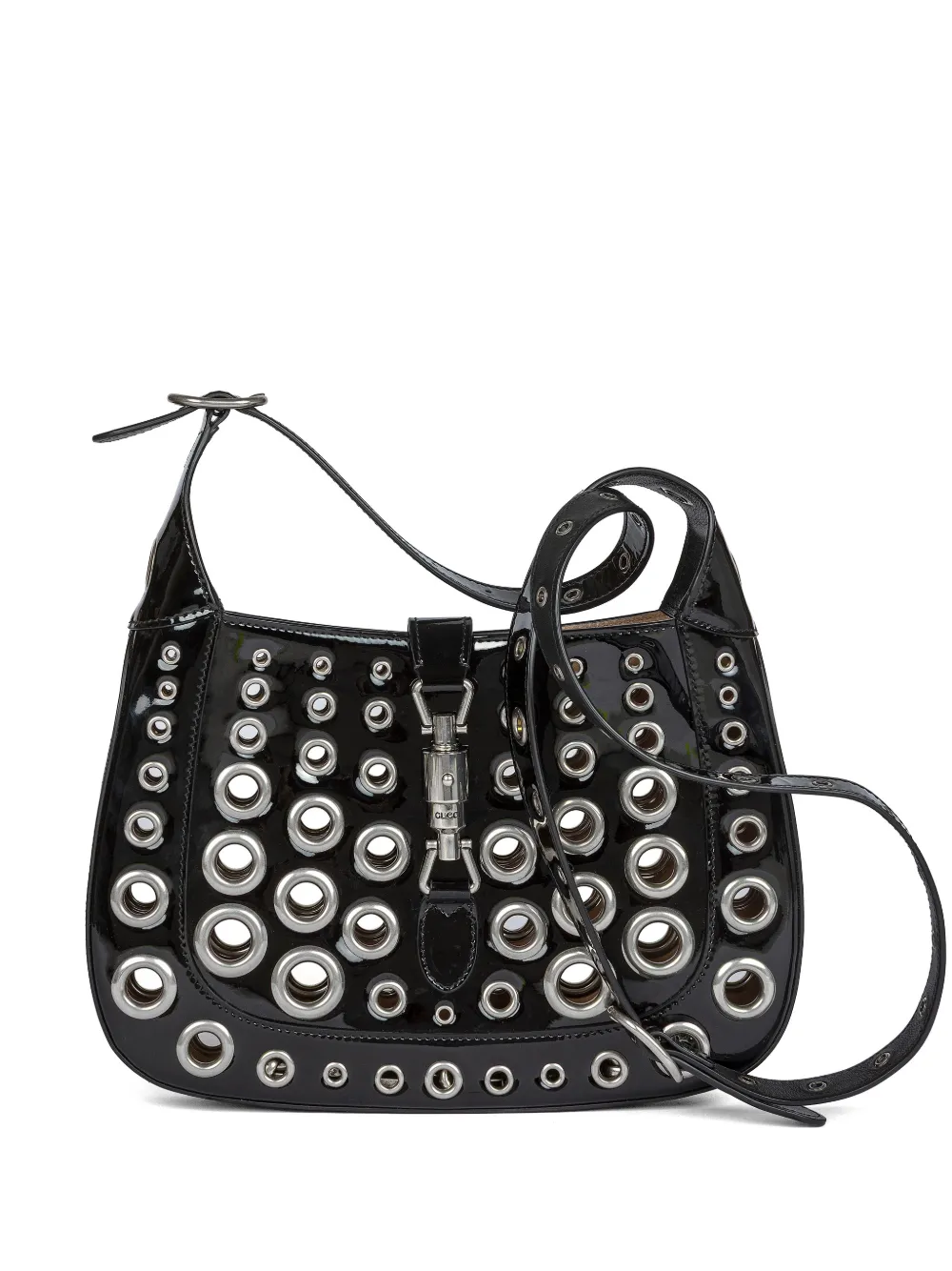 Gucci Pre-Owned 1961 Jackie eyelet shoulder bag - Nero
