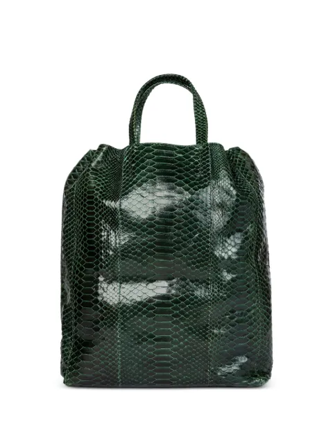 Celine Pre-Owned Cabas Python leather tote bag