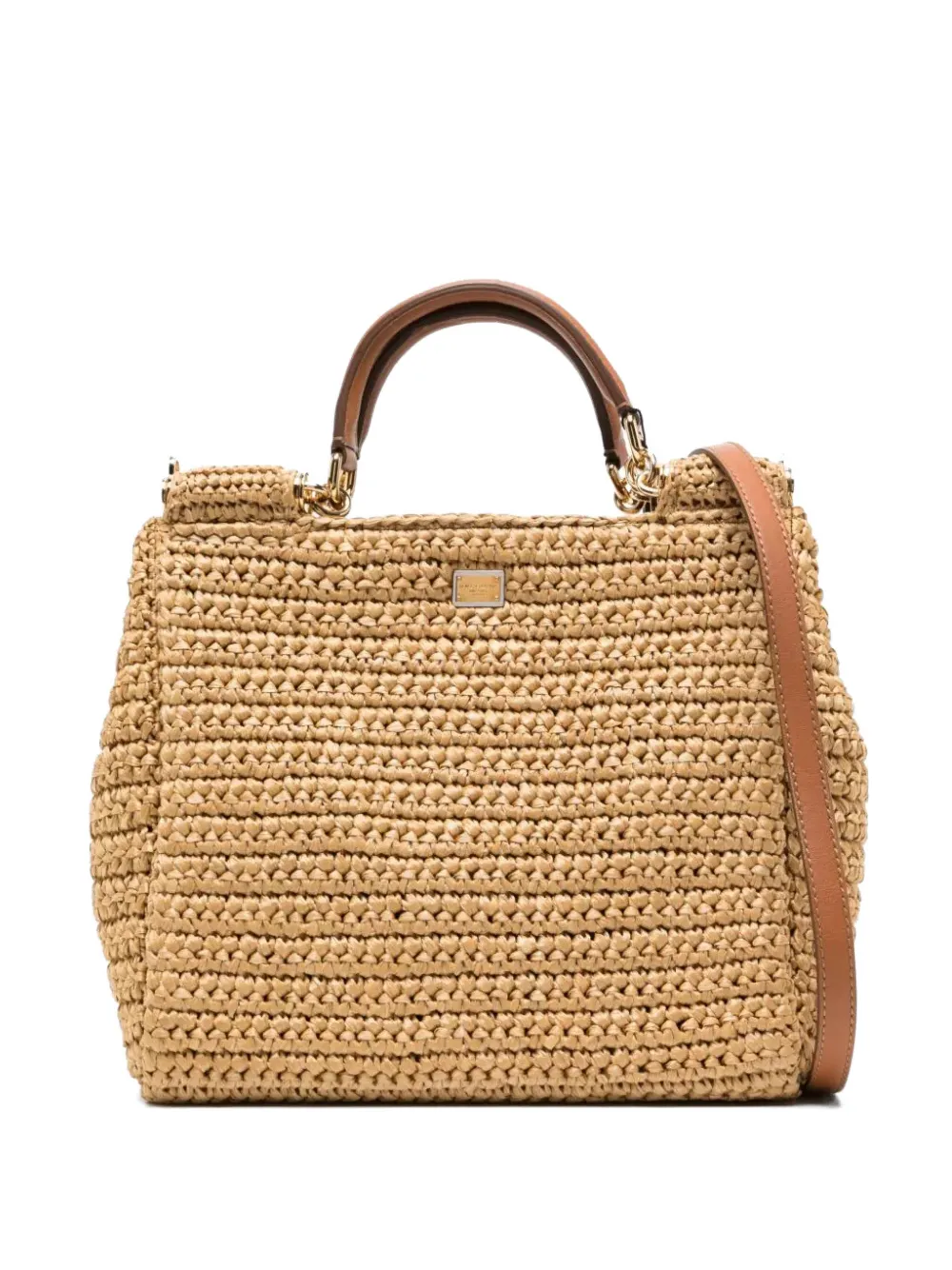 Dolce & Gabbana Pre-Owned Sicily Raffia Crochet handbag - Toni neutri