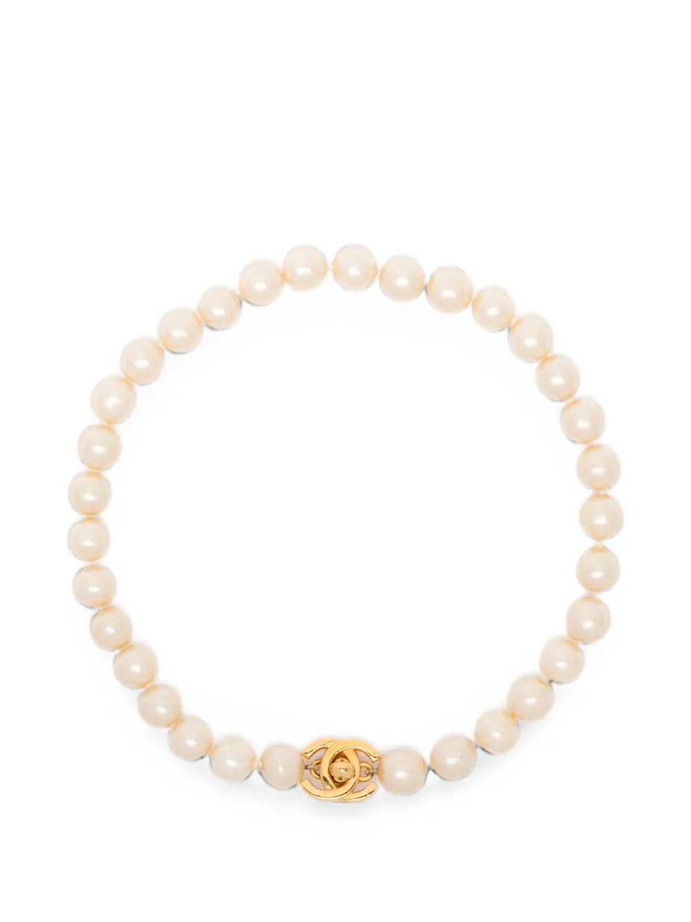 CHANEL Pre-Owned Collana CC - Toni neutri