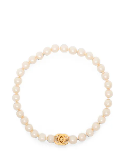 CHANEL Pre-Owned collar con cierre giratorio CC