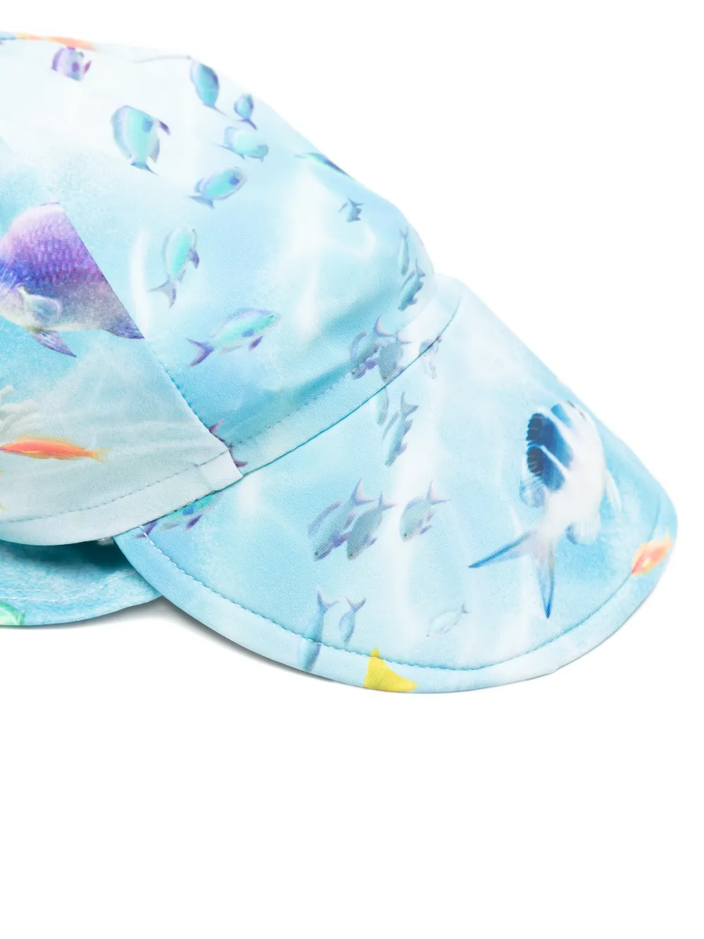 Molo Hoed met vissenprint Blauw