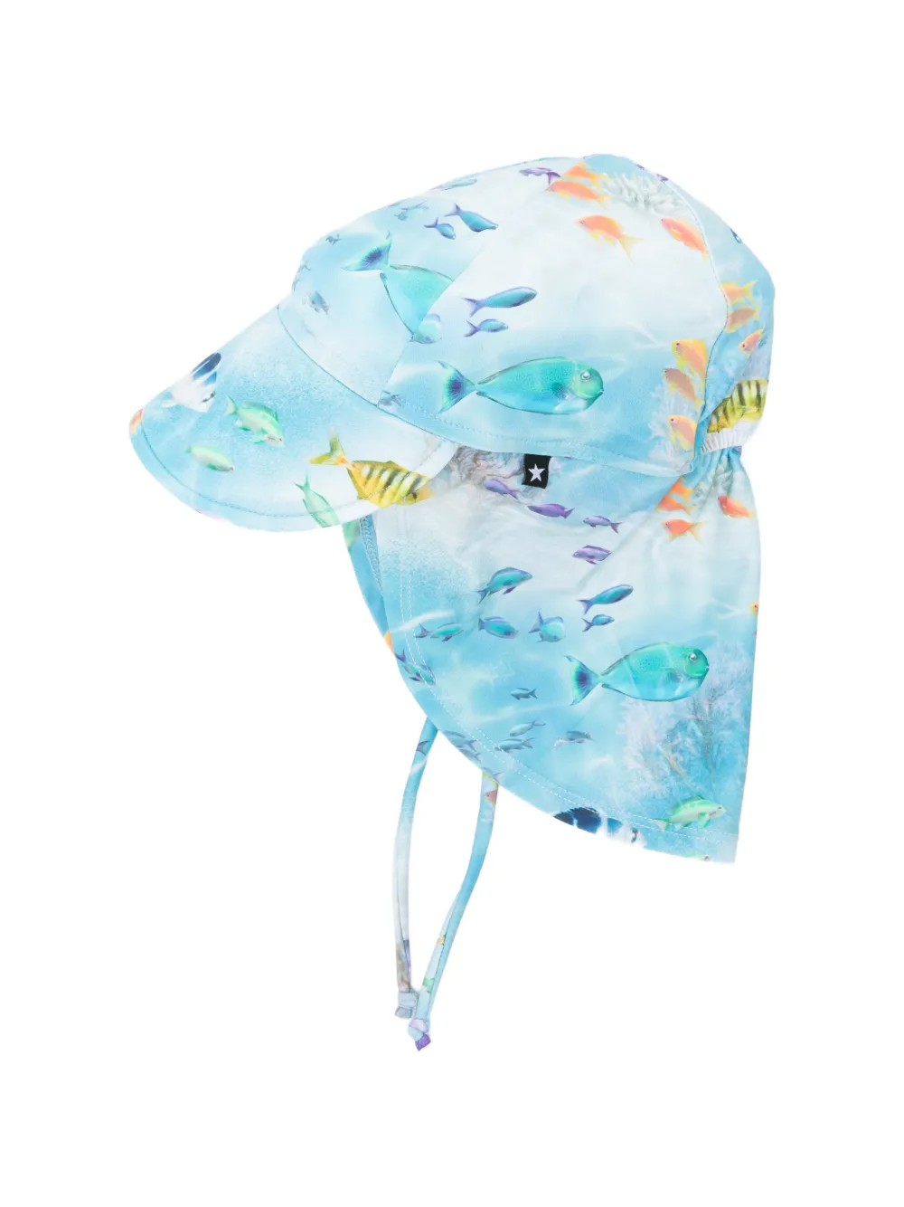 Molo fish-print hat - Blu