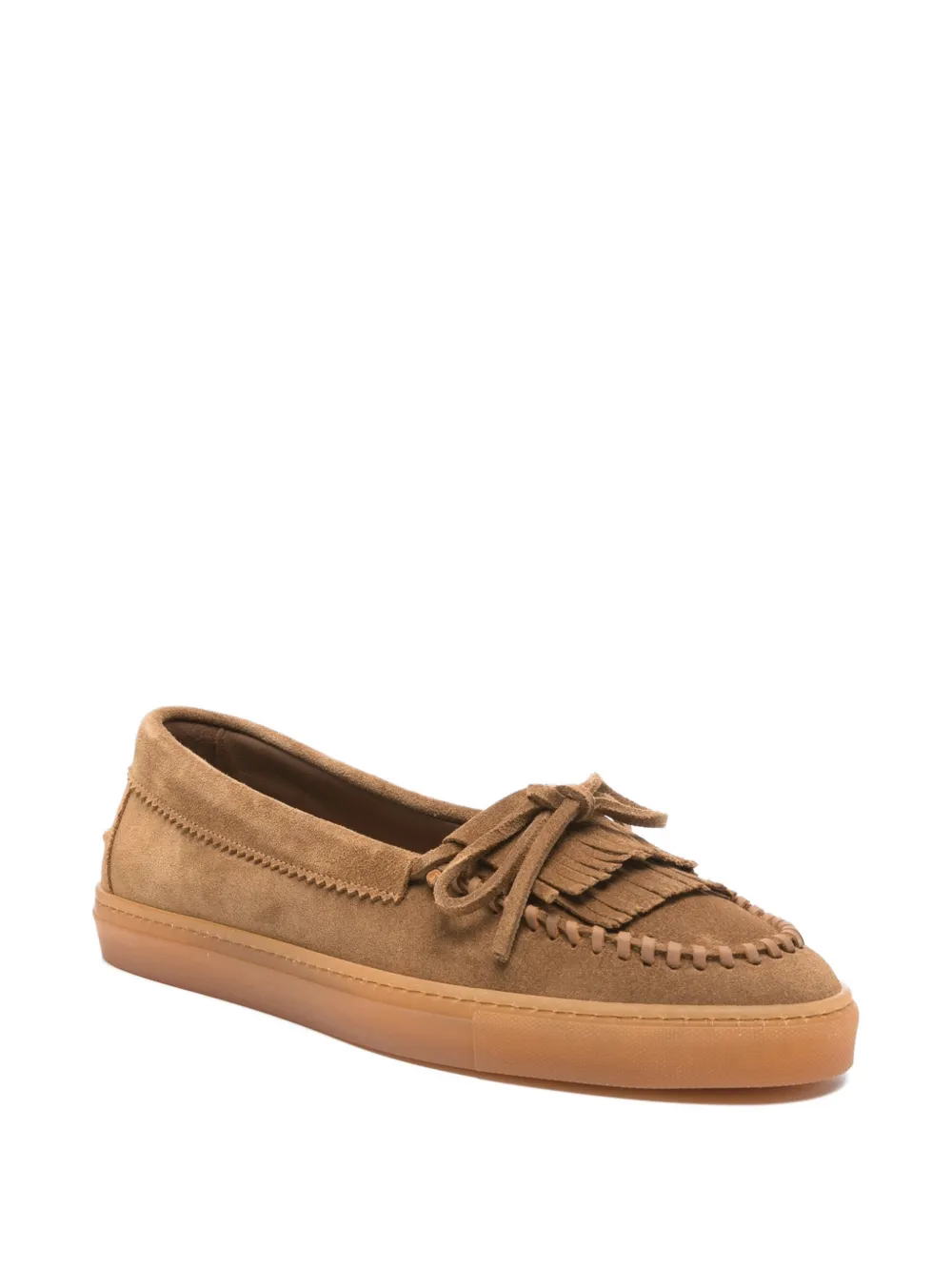 Copenhagen Leren ballerina's Bruin