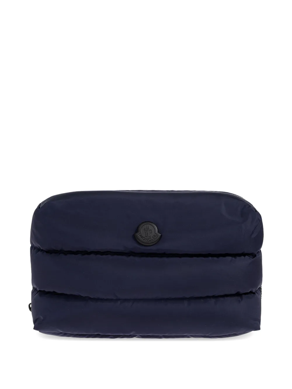 Moncler Carado gewatteerde toilettas met logopatch Blauw