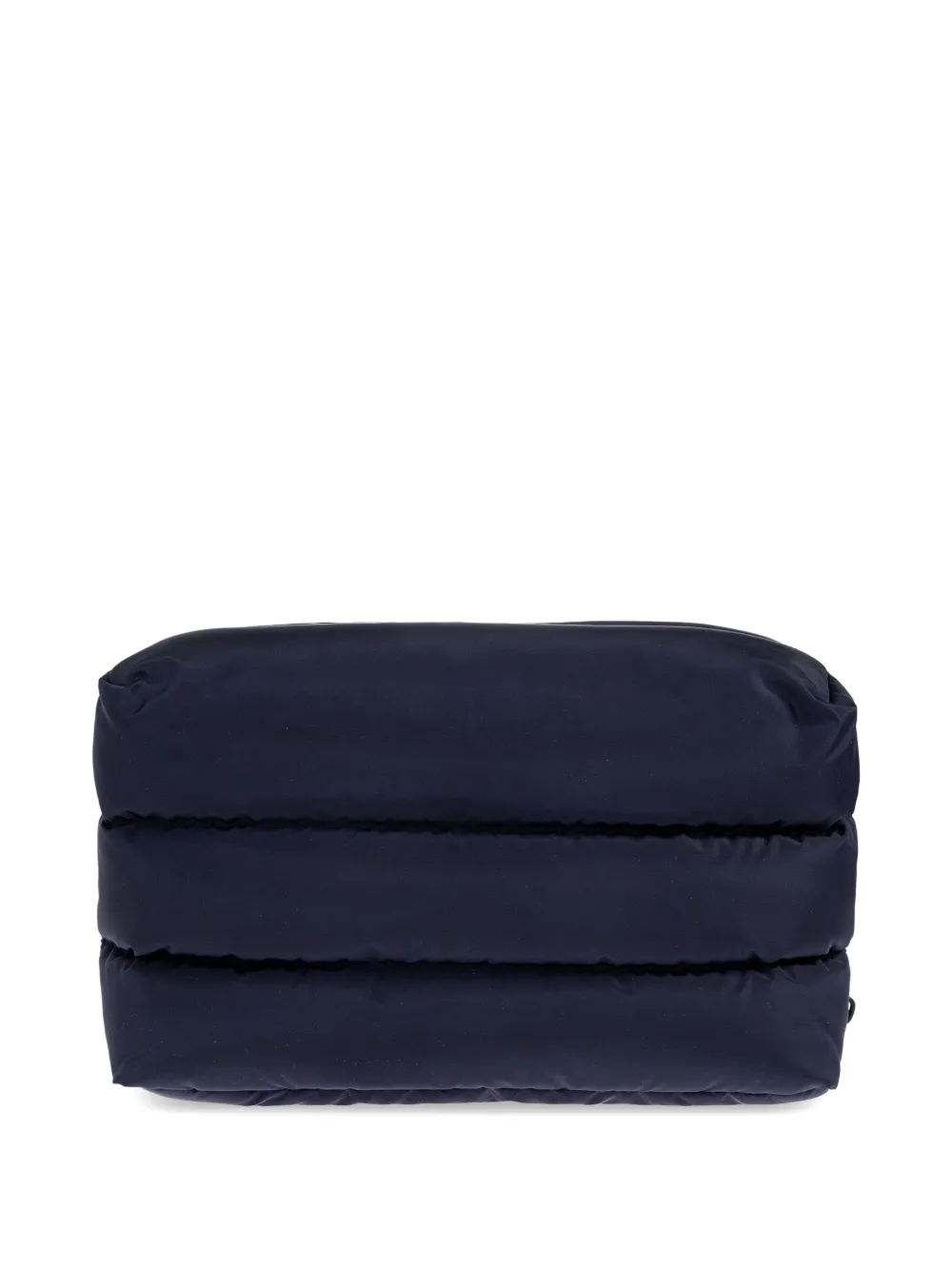 Moncler Carado gewatteerde toilettas met logopatch Blauw