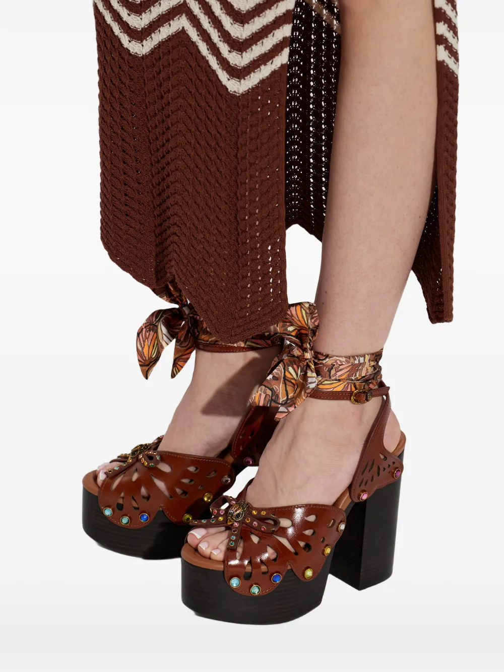 Kurt Geiger London butterfly platform sandals Bruin